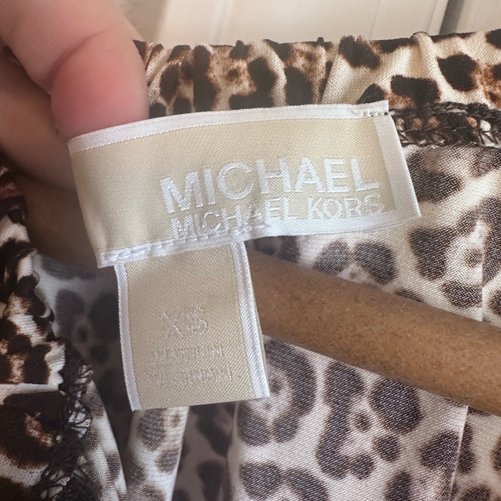 Michael Kors cheetah print sleeveless mini dress